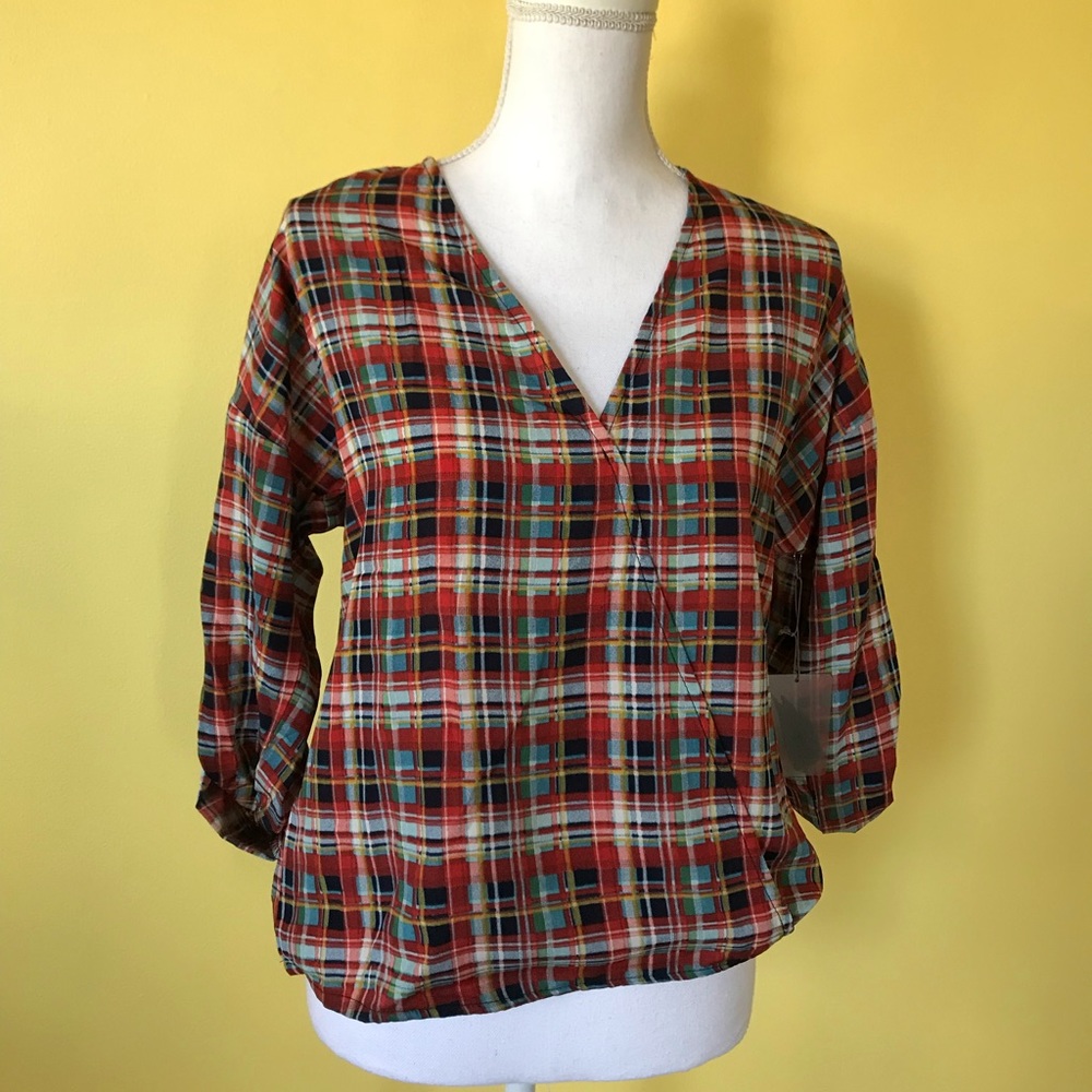 XS Forever 21 flannel blouse